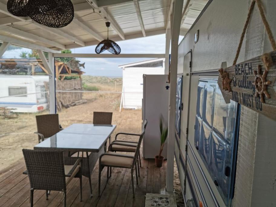 Sea Caravan On The Beach Kiten  Buitenkant foto