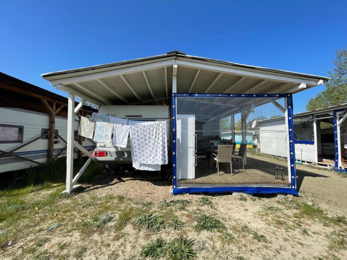 Sea Caravan On The Beach Kiten  Buitenkant foto